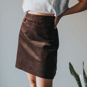 Vintage Corduroy Brown Skirt/Skort